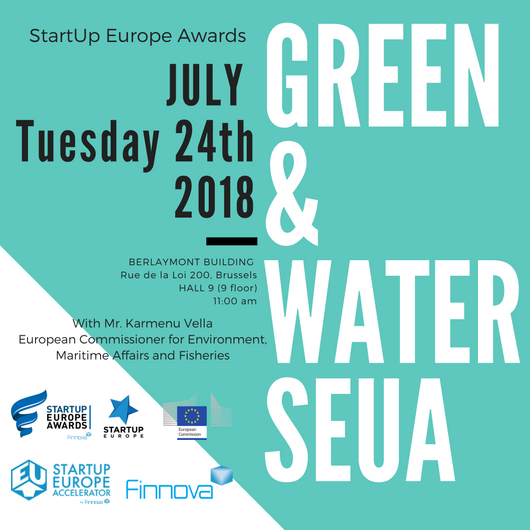 The final of the Green and Water categories of the StartUp Europe Awards will be held on the 24th of July