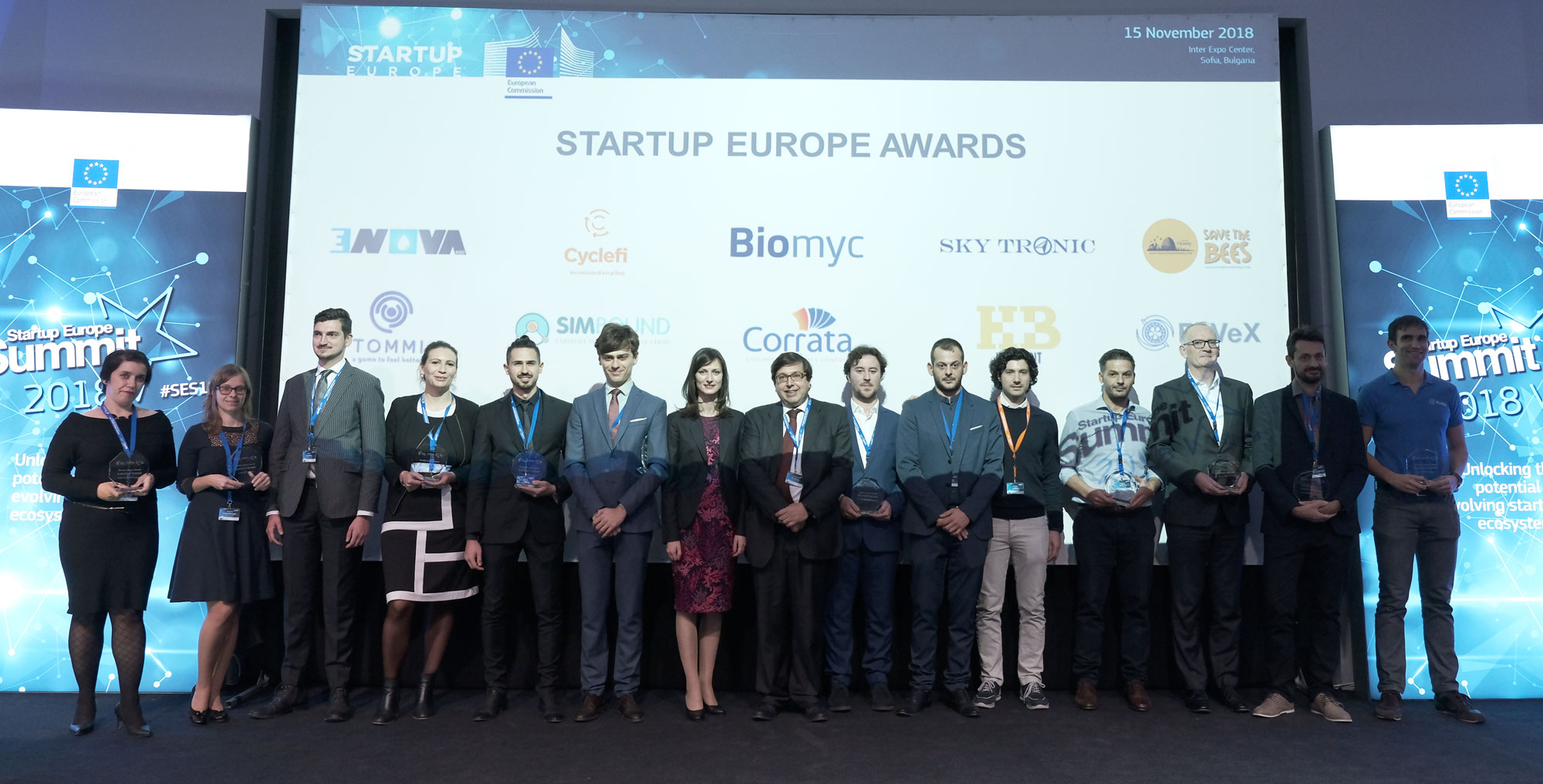 StartUp Europe Awards recognizes the best European startups in 18 categories