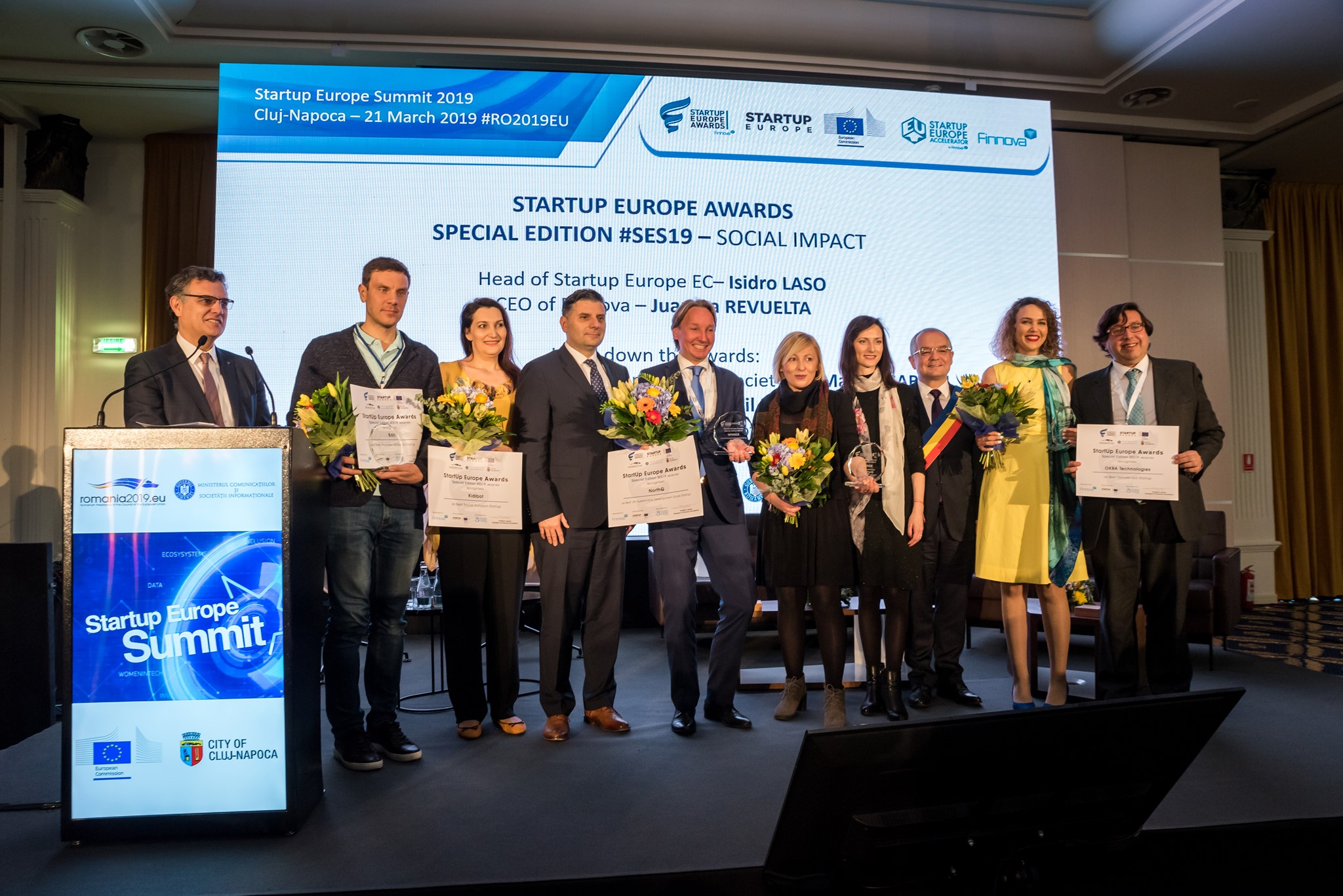 StartUp Europe Awards recognizes the best 5 startups in a special edition focused on social impact