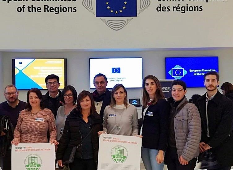 El programa SGBnet culmina con la estancia formativa en Bruselas de nueve personas emprendedoras del sector de medio ambiente.