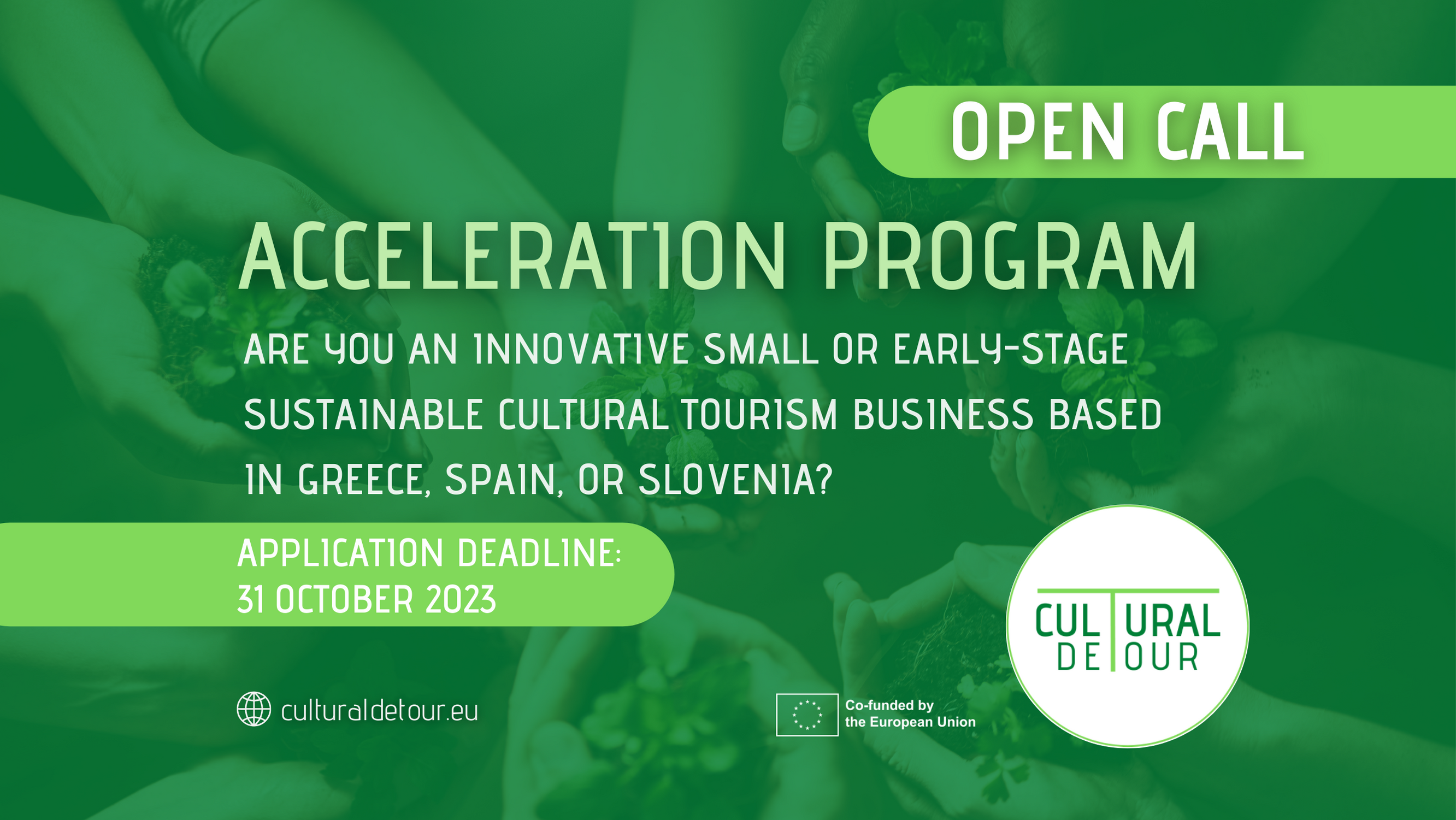 CulturalDeTour seeks 30 startups to develop cultural tourism in Greece, Slovenia and Spain