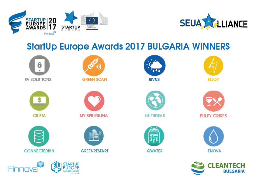 Twelve startups will represent Bulgaria in StartUp Europe Awards