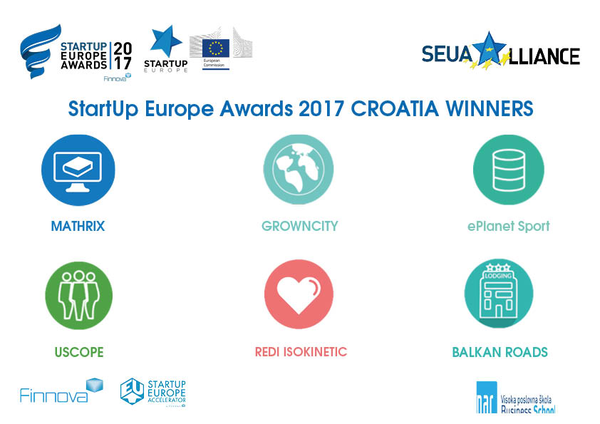 Croatian best 6 startups will be representing this country in the StartUp Europe Awards 2017