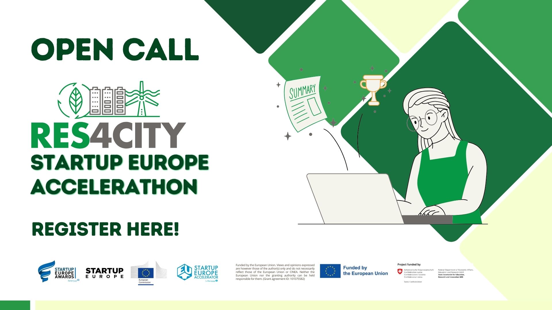 RES4CITY Startup Europe Accelerathon boosts green solutions for smart cities and provides access to European funds